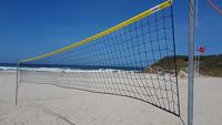 NET VOLLEYBALL BEACH 3 MM LINE PREMIUM WITH LATEX BAND YELLOW