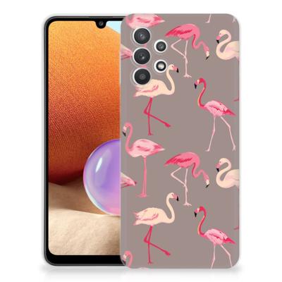 Samsung Galaxy A32 4G | A32 5G Enterprise Editie | TPU Hoesje | Flamingo