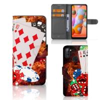 Samsung Galaxy M11 | A11 | Wallet Case | met Pasjes | Casino Samsung Galaxy M11 | A11 | Wallet Case | met Pasjes | Casino