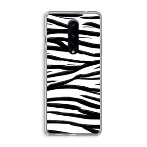 Zebra pattern: OnePlus 8 Transparant Hoesje
