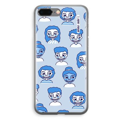 Gezichtjes: iPhone 8 Plus Transparant Hoesje