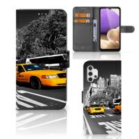 Samsung Galaxy A32 4G | Flip Cover | New York Taxi | Portemonnee hoesje