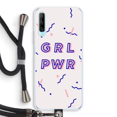 GRL PWR: Huawei P Smart Pro Transparant Hoesje met koord