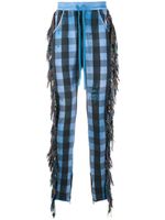 Alchemist pantalon frangé à carreaux - Bleu Alchemist pantalon frangé à carreaux - Bleu