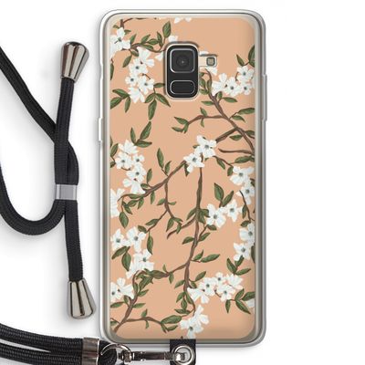 Blossoming spring: Samsung Galaxy A8 (2018) Transparant Hoesje met koord