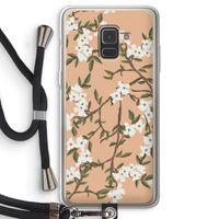 Blossoming spring: Samsung Galaxy A8 (2018) Transparant Hoesje met koord