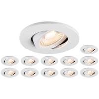 SLV 1007274 LED-inbouwlamp Set van 12 stuks Energielabel: F (A - G) LED 8 W Zwart - thumbnail