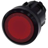 Siemens 3SU10010AB200AA0 Drukknop, verlicht, 22 mm, rond, kunststof, rood, drukknoop 1 stuk(s)