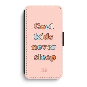 Cool Kids Never Sleep: iPhone XR Flip Hoesje