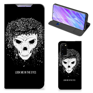 Mobiel BookCase Samsung Galaxy S20 Skull Hair