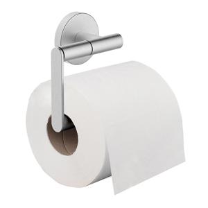 Wiesbaden Alonzo toiletrolhouder zonder klep RVS geborsteld