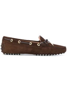 Tod's chaussures de conduite en daimù - Marron