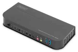 Digitus DS-12850 KVM-switch 2 + 2 poorten DisplayPort, HDMI Afstandsbediening, Toetsenbord 4096 x 2160 Pixel