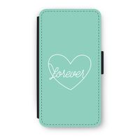 Forever heart pastel: iPhone X Flip Hoesje