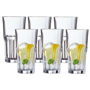 Arcoroc Longdrinkglazen Granity - 6x stuks - 310 ml - Water/sap/koffie/thee glazen - glas