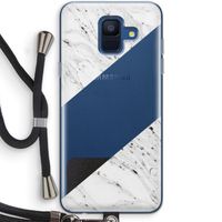 Biggest stripe: Samsung Galaxy A6 (2018) Transparant Hoesje met koord