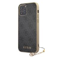 Guess 4G Charms Case iPhone 12 / 12 Pro grijs - GUHCP12MGF4GGR - thumbnail