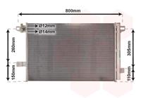 Van Wezel Airco condensor 58015704 - thumbnail