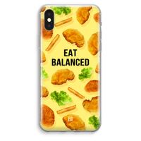 Eat Balanced: iPhone XS Max Transparant Hoesje