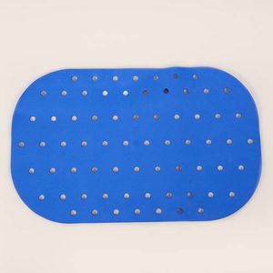 Anti-slip bad- en douchematten - 54x35 cm blauw