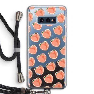 Just peachy: Samsung Galaxy S10e Transparant Hoesje met koord