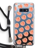 Just peachy: Samsung Galaxy S10e Transparant Hoesje met koord