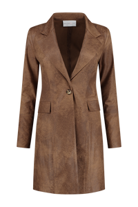 Helena Hart - Camel Blazer Joe Biker - Maat XXL