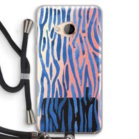 Blauwe nerven: HTC U Play Transparant Hoesje met koord