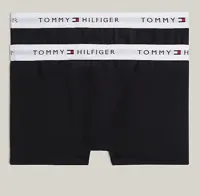 Tommy Hilfiger 2-Pack jongens Boxershorts - Zwarte jongens onderbroeken