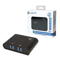 LogiLink UA0216 interface hub USB 3.2 Gen 1 (3.1 Gen 1) Type-B 5000 Mbit/s Zwart - thumbnail