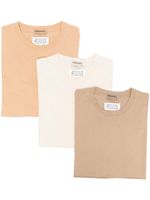 Maison Margiela t-shirts en coton biologique (lot de trois) - Tons neutres