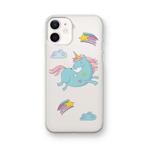 Vliegende eenhoorn: iPhone 12 mini Transparant Hoesje