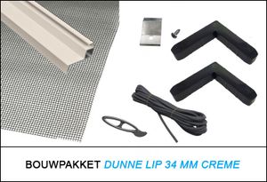 Bouwpakket Creme 34 mm Veilig Wonen Dunne Lip