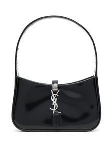 Saint Laurent mini sac Le 5 à 7 à fini verni - Noir