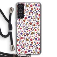 Planets Space: Samsung Galaxy S21 FE Transparant Hoesje met koord