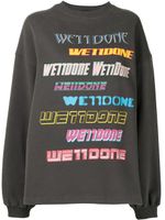 We11done sweat à logo - Gris