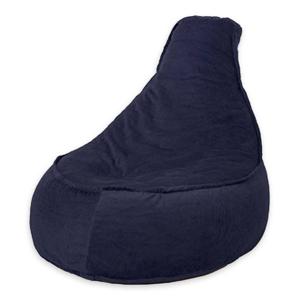 Drop & Sit zitzak stoel rib marine blauw junior