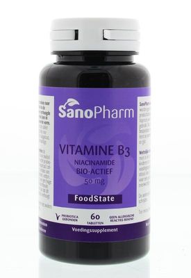 Vitamine B3 niacinamide 50mg