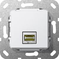 GIRA computeraansluiting RJ45 Cat 6A Gender zuiver wit glanzend 569503 GIRA computeraansluiting RJ45 Cat 6A Gender zuiver wit glanzend 569503