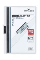 Klemmap Durable Duraclip A4 3mm 30 vellen wit - thumbnail