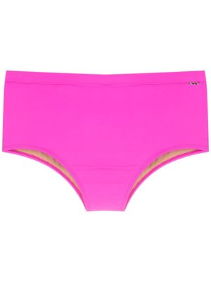 Amir Slama slip de bain à taille mi-haute - Rose