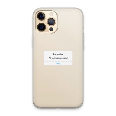 Reminder: iPhone 13 Pro Max Transparant Hoesje