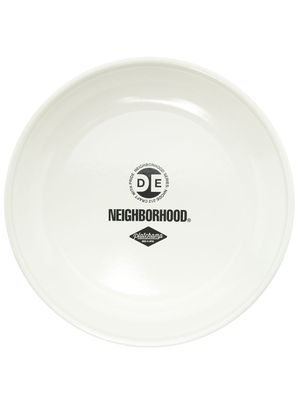Neighborhood assiette à logo imprimé - Blanc