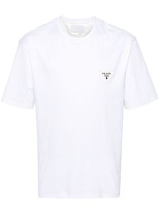 Prada t-shirt à patch logo - Blanc