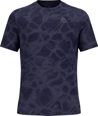 Odlo Zeroweight Engineered Chill-Tec Hardloop T-shirt Heren Eclipse Melange L