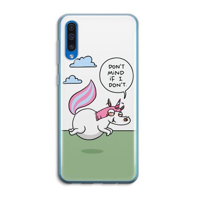 Unicorn: Samsung Galaxy A50 Transparant Hoesje