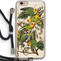 Carolinaparkiet: iPhone 6 PLUS / 6S PLUS Transparant Hoesje met koord