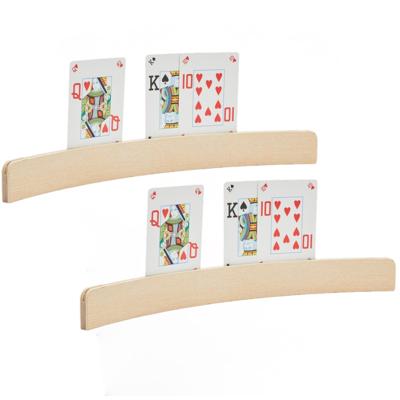 Engelhart Speelkaarthouder - 4x stuks - hout - 35 cm