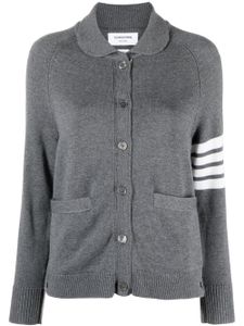 Thom Browne 4-Bar stripe cardigan - Gris