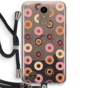 Donuts: LG K10 (2017) Transparant Hoesje met koord